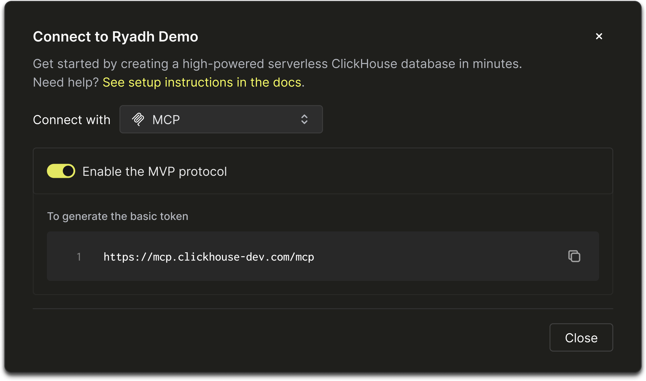 Включите MCP Server